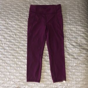 Lululemon time to sweat crop 23”